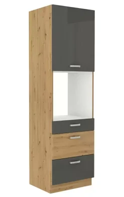 Store Basika Artisan gris brillant/chene
