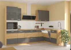 Store Basika Artisan gris brillant/chene