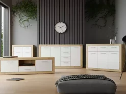 Sale Basika Baccio chene artisan / blanc mat