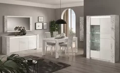 Cheap Basika Clotilda marbré blanc/laqué blanc