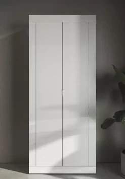 Clearance Basika Costa meuble entrée laqué blanc brillant