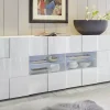 Store Basika Damier blanc brillant