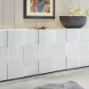 Cheap Basika Damier blanc brillant