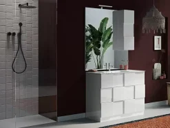 Store Basika Damier salle de bain