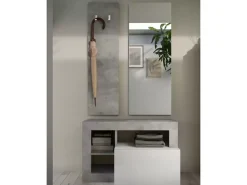 Sale Basika Fribourg blanc brillant/béton