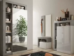 Sale Basika Fribourg blanc brillant/béton