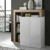Sale Basika Fribourg laqué blanc/chene