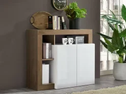 Best Sale Basika Fribourg laqué blanc/chene mercure