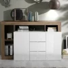 Flash Sale Basika Fribourg laqué blanc/chene mercure