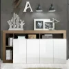 Best Sale Basika Fribourg laqué blanc/chene mercure