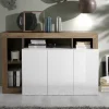 Best Sale Basika Fribourg laqué blanc/chene mercure