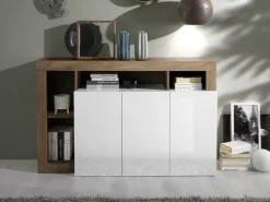 Best Sale Basika Fribourg laqué blanc/chene mercure