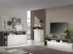 Best Sale Basika Fribourg laqué blanc/oxyde noir