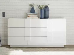 Store Basika Kaspi blanc brillant