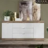 Store Basika Lime chene cadiz/blanc brillant