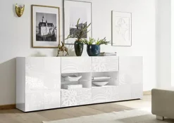 Flash Sale Basika Miranda laqué blanc sérigraphié