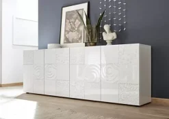 Discount Basika Miranda laqué blanc sérigraphié