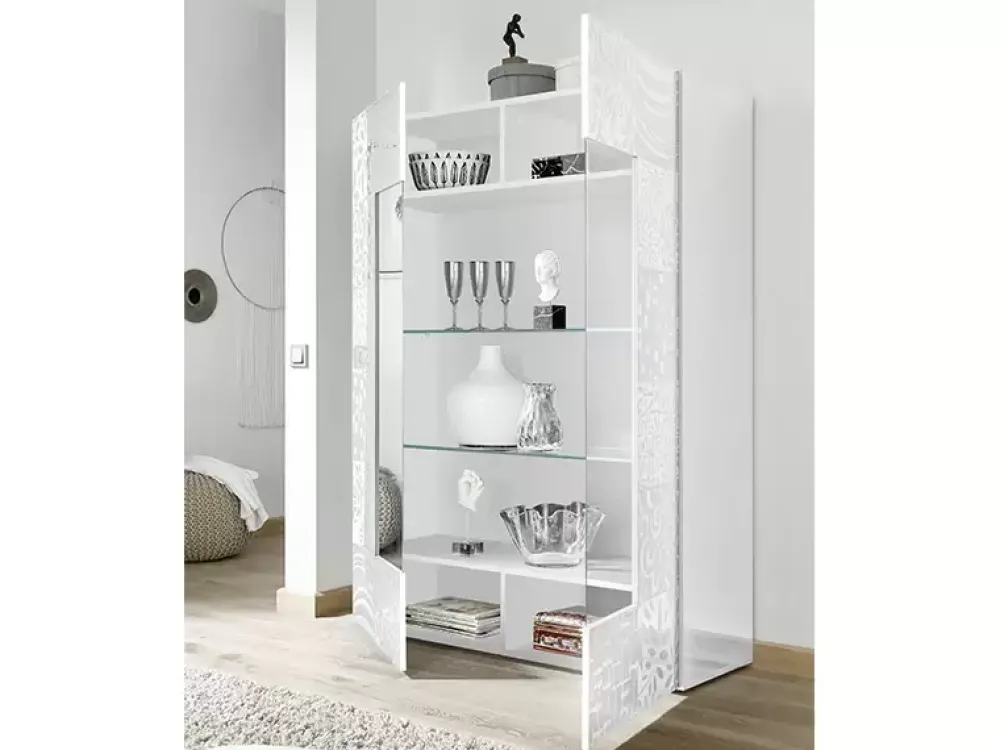 Hot Basika Miranda laqué blanc sérigraphié