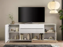 Clearance Basika Monaco blanc brillant/chene