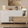 Clearance Basika Monaco blanc brillant/chene