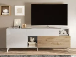 Online Basika Monaco blanc brillant/chene