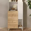 Hot Basika Monaco blanc brillant/chene