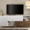 Clearance Basika Monaco blanc brillant/chene foncé
