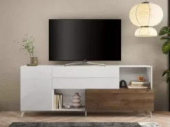 Clearance Basika Monaco blanc brillant/chene foncé
