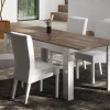 New Basika Monaco blanc brillant/chene foncé