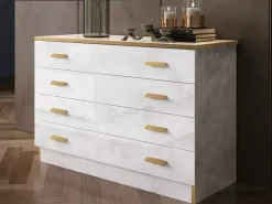 Sale Basika Noemie beige brillant et doré