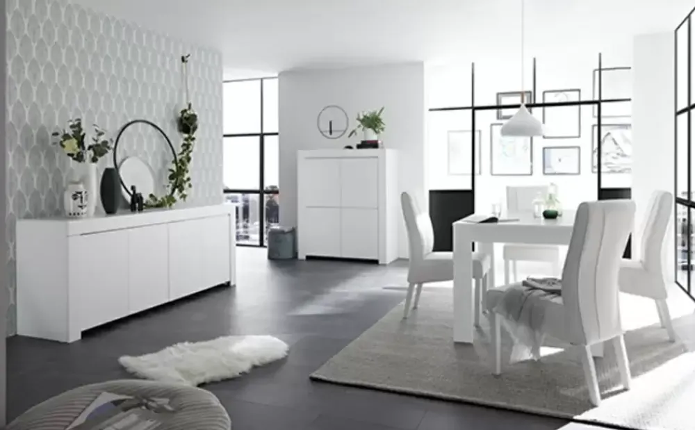 Cheap Basika Rapallo blanc laqué mat