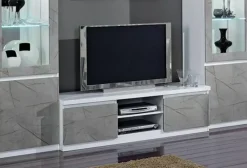 Cheap Basika Roma laqué blanc/marbré gris