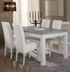 Flash Sale Basika Roma laqué blanc/marbré gris