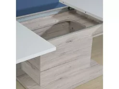 Sale Basika Saint tropez chene cendré/blanc brillant