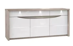 Fashion Basika Saint tropez chene cendré/blanc brillant