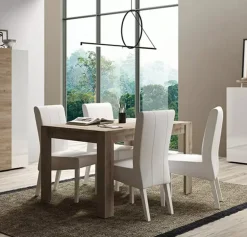 Outlet Basika Venus blanc brillant/chene cadiz