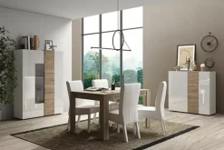 Outlet Basika Venus blanc brillant/chene cadiz