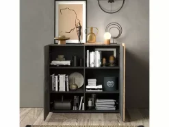 Store Basika Venus gris graphite/chene kadiz