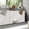 Best Basika Victoria laqué blanc brillant avec miroir