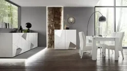 Best Basika Victoria laqué blanc brillant avec miroir